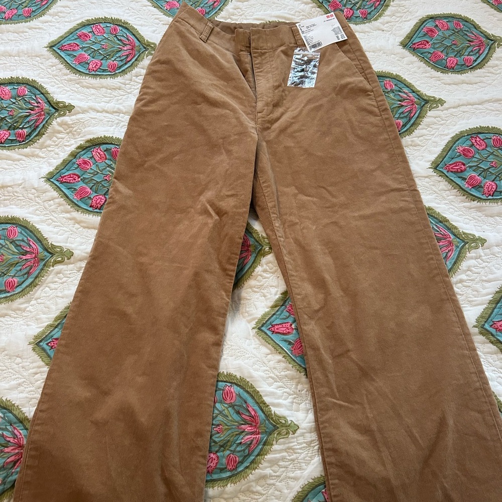 Uniqlo Beige Corduroy Trousers